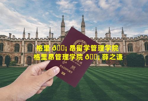格里 🐡 昂留学管理学院 格里昂管理学院 🐡 薛之谦